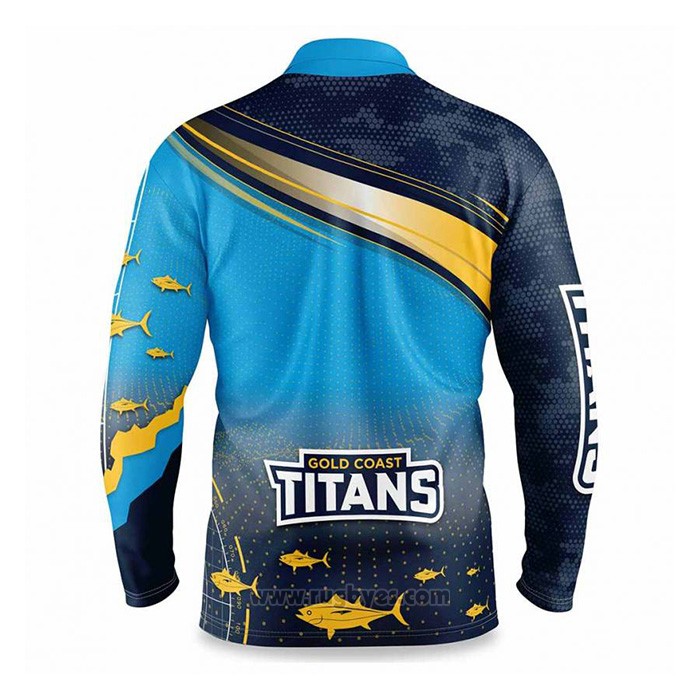 Camiseta NRL Gold Coast Titans Rugby 2022 Fish Finder RU151-1211